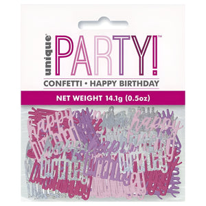 Glitz Pink & Silver Birthday Party Accessories & Tableware