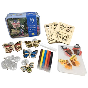 Gift In A Tin - Butterflies & Bees Suncatcher Kit