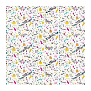 Gift Wrapping Paper - Doodle "Happy Birthday"