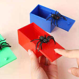Spider Prank Gift Box (Red Plastic)