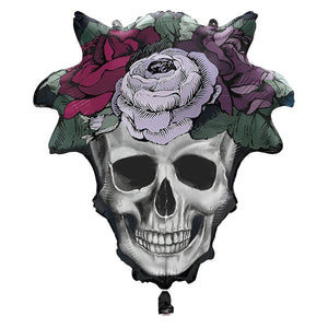 Floral Skull Helium Balloon - 21"