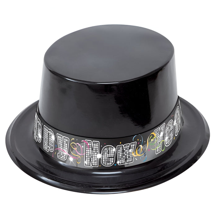 Countdown To New Year Top Hat - Black