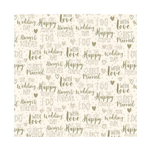 Gift Wrapping Paper - Wedding Day