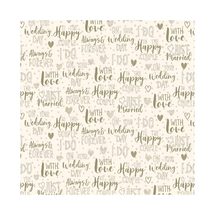 Gift Wrapping Paper - Wedding Day