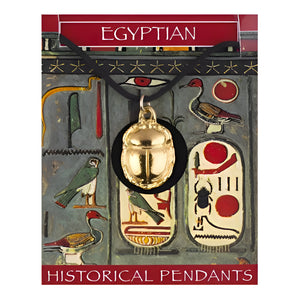 Egyptian Scarab Pendant - Gold Plated