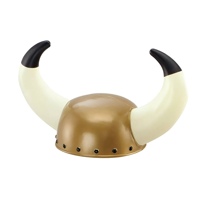 Viking Helmet with Large Horn - (Adult)