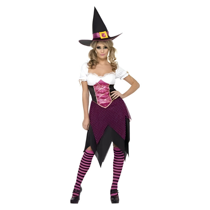 Colourful Cutie Witch Costume - (Adult)