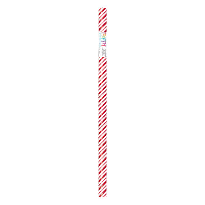 Gift Wrapping Paper -  Red and White Stripe Snowman