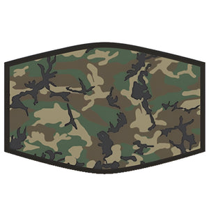 Face Protector (Adult) - Green Camouflage