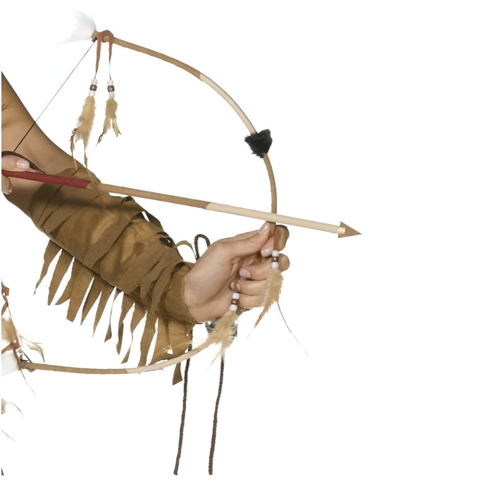 Bow & Arrow Set Feathered - Native American Inspired