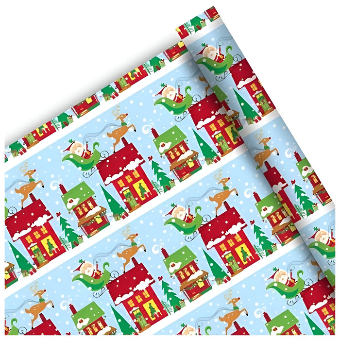 Gift Wrapping Paper - Colourful Santa