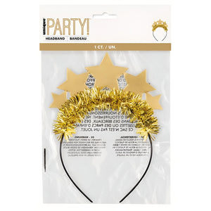 Gold Foil Star Headband