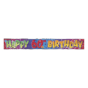 Happy Birthday Number Banner - (18th, 21st, 30th, 40th, 50th & 60th)