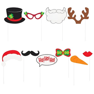 Xmas Photo Booth Props - Assorted