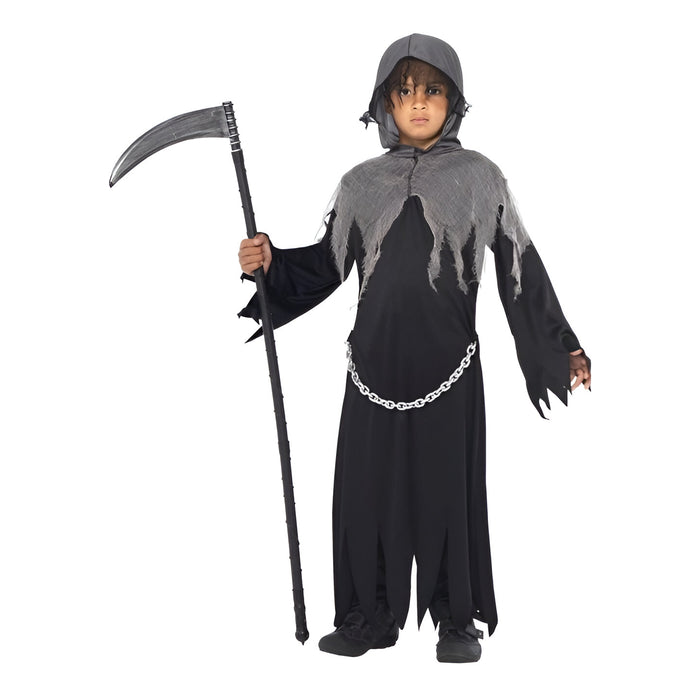 Grim Reaper Costume with Hood - (Child)