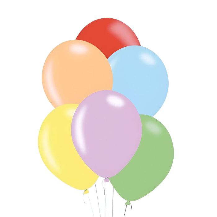 Assorted Macaron Pastel Latex Balloons - 12" (Pack of 100)