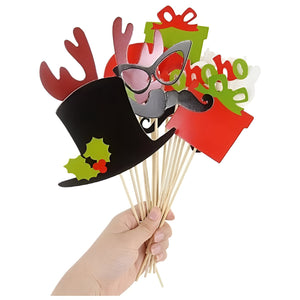 Xmas Photo Booth Props - Assorted