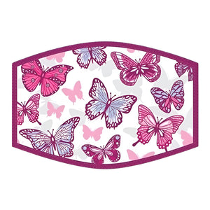 Face Protector (Kids) - Purple Butterflies