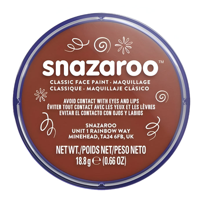 Snazaroo Face Paint 18ml - Rust Brown