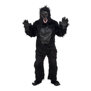 Gorilla Costume With Rubber Chest - (Adult)