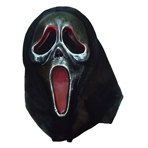 Scary Scream Halloween Mask - Black/Silver