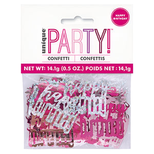 Glitz Pink & Silver Birthday Party Accessories & Tableware