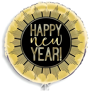 Roaring "Happy New Year" Helium Balloon - 18"