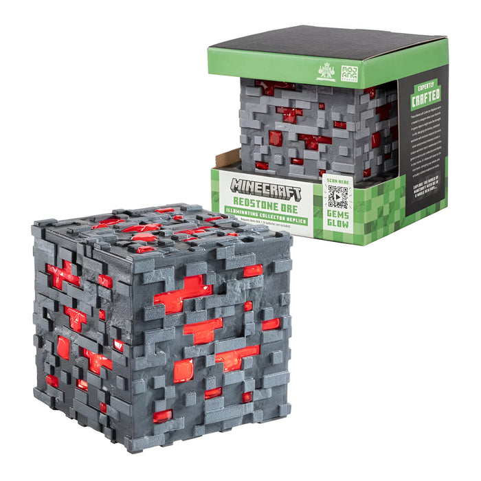 Minecraft Illuminating Redstone Ore Cube