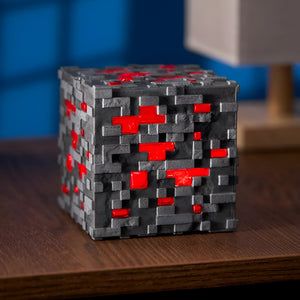 Minecraft Illuminating Redstone Ore Cube