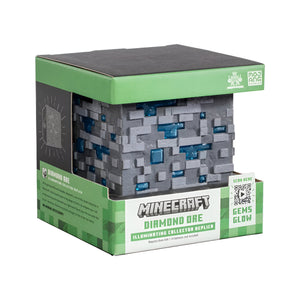 Minecraft Illuminating Diamond Ore Cube