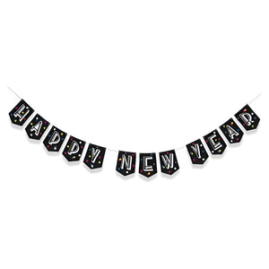 "Happy New Year Banner" - Neon Dots 8ft.