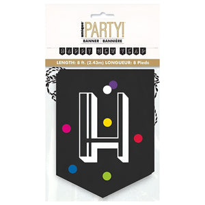 "Happy New Year Banner" - Neon Dots 8ft.