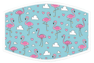 Face Protector (Kids) - Flamingos