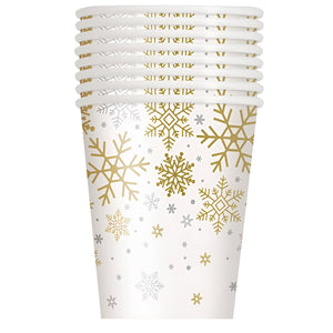 Silver & Gold SnowFlakes Party Accessories & Tableware