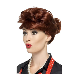 50s Housewife Wig - Auburn (Adult)