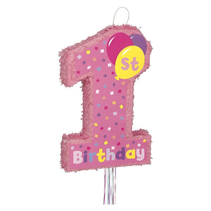 Piñata - 1st Birthday Girl (Pull String)