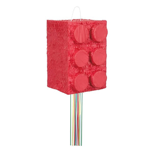 Piñata - Red Building Block (Pull String)