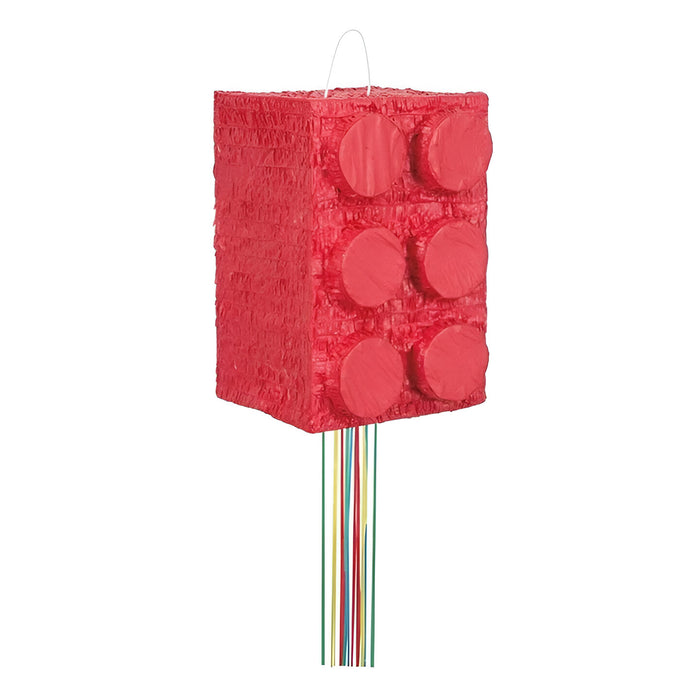 Piñata - Red Building Block (Pull String)