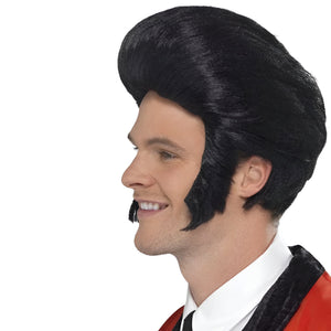 Super Quiff Wig - Black (Adult)