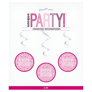 Glitz Pink & Silver Birthday Party Accessories & Tableware