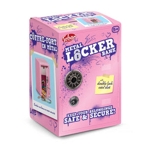 Metal Locker Bank - Pink