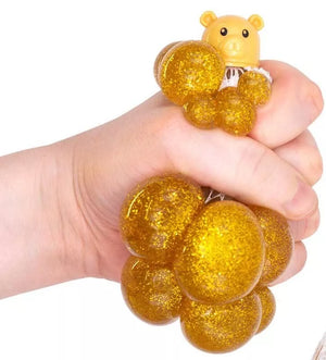 Squishy Mesh Gold Bear - Ball