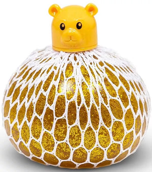 Squishy Mesh Gold Bear - Ball