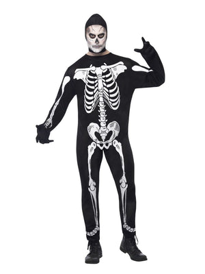 Skeleton Jumpsuit Costume - (Adult)