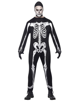Skeleton Jumpsuit Costume - (Adult)