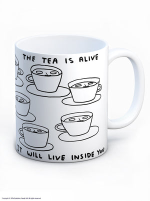 'The Tea Is Alive' Mug - David Shrigley