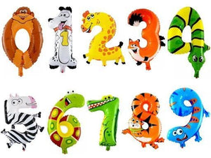 Zooloon Animal Balloon Number '7' Crocodile Helium Balloon - 40"
