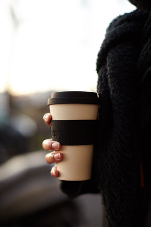 Ecoffee Cup 'Black Nature' - 14oz