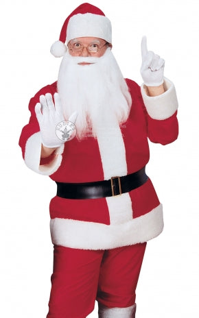 Classic Santa Flannel Suit Costume - (Adult)