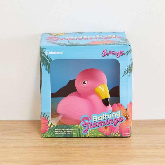 Bathing Flamingo